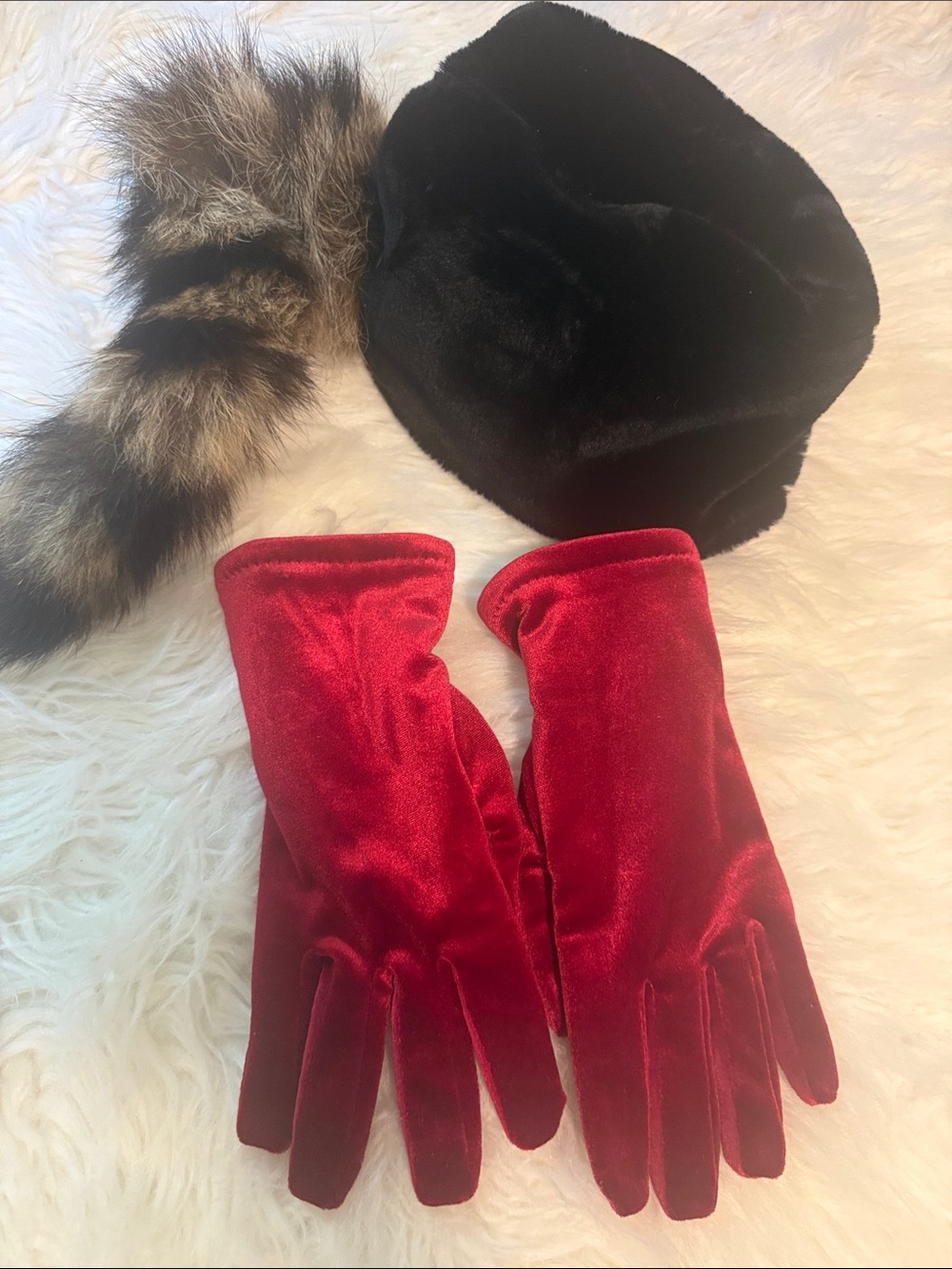 Red Velvet Women's Gloves - Classic Elegant Style